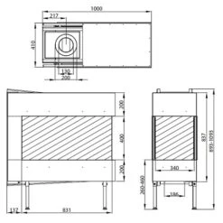Gaskamin Leda CARISMO 85 US -Brunner Verkäufe CARISMO 85 US techn 900x900