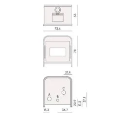 Pelletofen Cadel Frame 9 | 9,3 KW -Brunner Verkäufe Cadel Frame 9 Tech 900x900