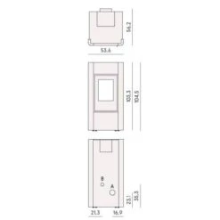 Pelletofen Cadel Idro Prince 12 | 11,8 KW Wasserführend -Brunner Verkäufe Cadel Idro Prince 12 Tech 900x900