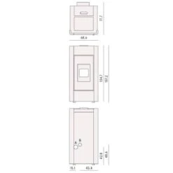 Pelletofen Cadel Idro Prince 30 | 28,6 KW Wasserführend -Brunner Verkäufe Cadel Idro Prince 30 Tech 900x900