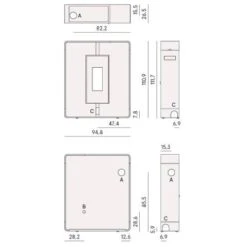 Pelletofen Cadel Tile Plus 10 | 10 KW -Brunner Verkäufe Cadel Tile Plus 10 Tech 900x900