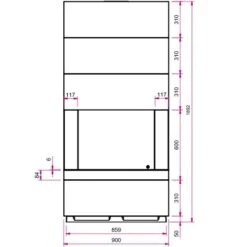 Gaskamin Camina S13 G 13 Gaskamin Camina S13 G -Brunner Verkäufe Camina S13 G techn 900x900
