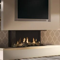 Gaskamin DRU Global 120 BF Triple RCE -Brunner Verkäufe DRU Global 120 Triple BF Holzscheit Braun 2 900x900