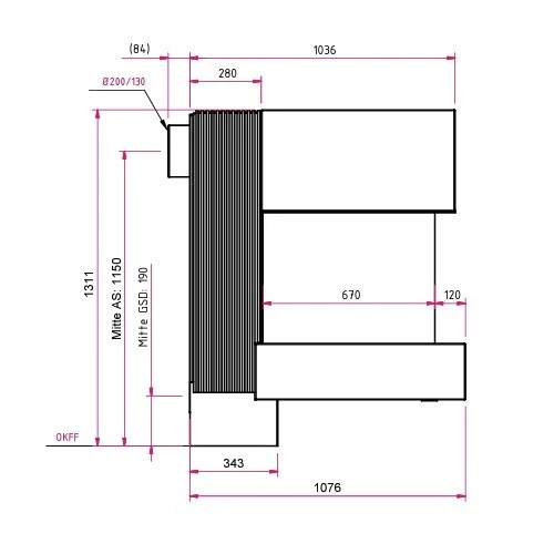 Gaskamin Camina E30 G 7 Gaskamin Camina E30 G – Bild 5