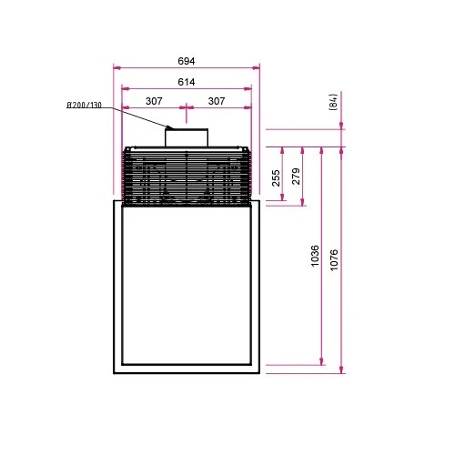 Gaskamin Camina E30 G 8 Gaskamin Camina E30 G – Bild 6