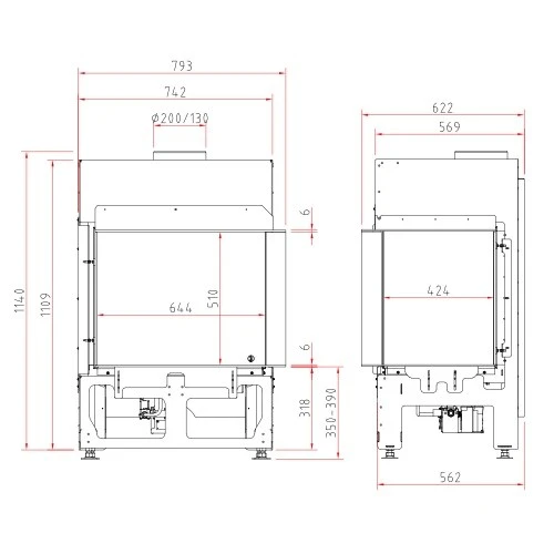Gaskamin Schmid Ekko G R 67 5 Gaskamin Schmid Ekko G R 67 – Bild 3