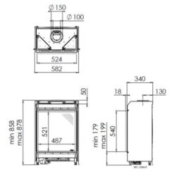 Gaskamin DRU Global 55XT BF RCE -Brunner Verkäufe Gaskamin DRU Global 55XT BF RCE ambiente skitze 900x900