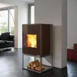 Kaminofen Wodtke Hot Box 2000 | 7 KW Raumluftunabhängig -Brunner Verkäufe Hot Box braun 900x900