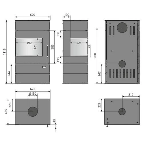 Kaminofen Justus Voga (W+) 7 KW 5 Kaminofen Justus Voga (W+) 7 KW – Bild 3