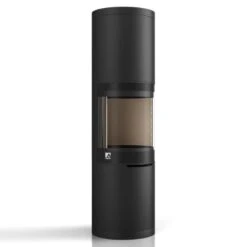 Kaminofen Drooff Brunello 2 L 6 KW -Brunner Verkäufe Kaminofen Drooff Brunello 2 L Stahl schwarz Left 900x900