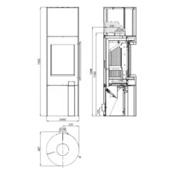 Kaminofen Haas Und Sohn FICUS II RLU 5 KW -Brunner Verkäufe Kaminofen Haas und Sohn FICUS II RLU tech 900x900