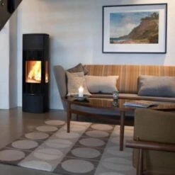 Kaminofen Jydepejsen Bella High Seitenglas 4,6 KW -Brunner Verkäufe Kaminofen Jydepejsen Bella High Seitenglas amb 900x900