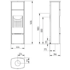 Kaminofen Jydepejsen Bella High Seitenglas 4,6 KW -Brunner Verkäufe Kaminofen Jydepejsen Bella High tehPPwL9KB5Sb9EM 900x900