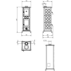 Kaminofen La Nordica Gemma Forno 5.0 - Petra 7,3 KW Mit Backfach -Brunner Verkäufe Kaminofen La Nordica Gemma Forno 5 0 Petra tech 900x900