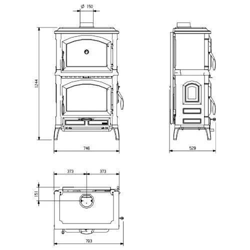 Kaminofen La Nordica Isotta Forno Evo 9,7 KW 8 Kaminofen La Nordica Isotta Forno Evo 9,7 KW – Bild 6