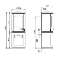Morsø Kaminofen Morsoe 7893 | 7,3 KW Mit Holzfach -Brunner Verkäufe Kaminofen Morsoe 7893 7 3 kW mit Holzfach 900x900