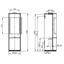 Kaminofen Novaline Aria Pura 6 KW -Brunner Verkäufe Kaminofen Novaline Aria Pura 6 kW dt 900x900