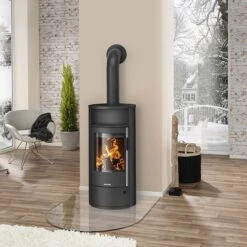 Kaminofen Oranier Polar Neo 6 | 6,5 KW -Brunner Verkäufe Kaminofen Oranier Polar Neo 6 Stahl Schwartz Ambient 900x900