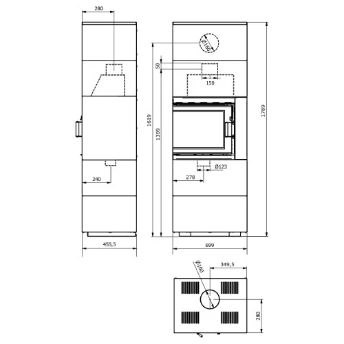 Kaminofen Wamsler Modulo 70/180 L Links 6 KW 5 Kaminofen Wamsler Modulo 70/180 L Links 6 KW – Bild 3
