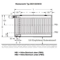 Heizkörper Komplett Set Buderus Logatrend VC-Plan Typ 33 - Flachheizkörper -Brunner Verkäufe Logatrend VC Plan Ruckansicht Typ 20 21 22 30 33 900x900 2