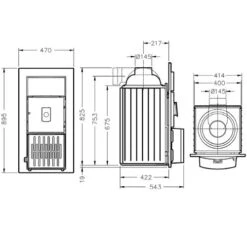 Öl-Kachelofeneinsatz Buderus Logaflame HLV215 9,5 KW Aus Gusseisen -Brunner Verkäufe Oel Heizeinsaetze Buderus Logaflame HLV215 teh 900x900