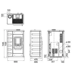 Pelletofen Austroflamm Ruby 8 KW -Brunner Verkäufe Pelletofen Austroflamm Ruby teh 900x900