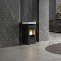 Pelletofen Edilkamin Lena 7,9 KW 6 Pelletofen Edilkamin Lena 7,9 KW -Brunner Verkäufe Pelletofen Edilkamin Lena Mattweiss 900x900 1