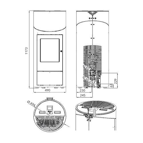 Pelletofen Haas Und Sohn Premium HSP 7 DIANA Grande-Plus RLU 8 KW 4 Pelletofen Haas Und Sohn Premium HSP 7 DIANA Grande-Plus RLU 8 KW – Bild 2