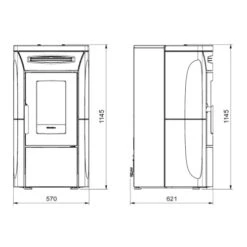 Pelletofen La Nordica Extraflame Fiandra Idro Evo 16,2 KW Wasserführend -Brunner Verkäufe Pelletofen La Nordica Extraflame Fiandra Idro Evo tehn1 900x900