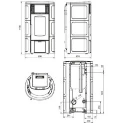 Pelletofen La Nordica Extraflame Iside Idro H15 | 18,1 KW Wasserführend -Brunner Verkäufe Pelletofen La Nordica Extraflame Iside Idro H15 tech 900x900