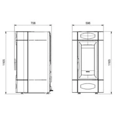 Pelletofen La Nordica Extraflame Isidora Idro H16 | 18,7 KW Wasserführend -Brunner Verkäufe Pelletofen La Nordica Extraflame Isidora Idro H16 tehn1 900x900