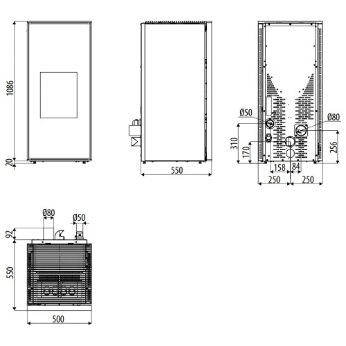 Pelletofen MCZ TILDA Comfort Air M1 10 KW 6 Pelletofen MCZ TILDA Comfort Air M1 10 KW – Bild 4