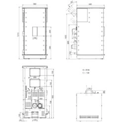 Pelletofen Wodtke Ivo.tec Water+ 8/9/13 KW Wasserführend -Brunner Verkäufe Pelletofen Wodtke ivo tec water Masszeichnung 900x900