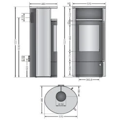 Kaminofen Oranier Polar Neo 6 | 6,5 KW -Brunner Verkäufe Polar Neo 6 900x900