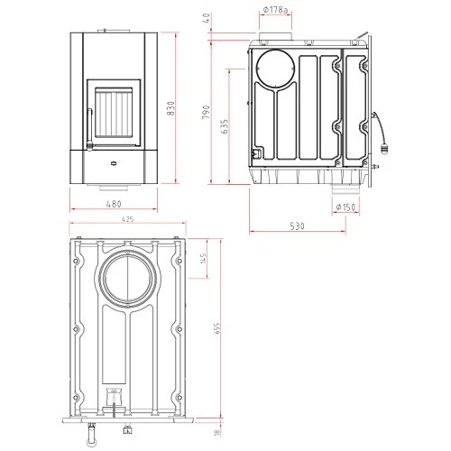 Kachelofeneinsatz Olsberg Profi 12 | 12 KW 5 Kachelofeneinsatz Olsberg Profi 12 | 12 KW – Bild 3