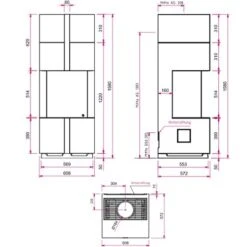 Gaskamin Camina S16 G -Brunner Verkäufe S16 G techn 900x900