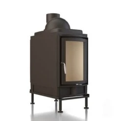 Kachelofeneinsatz Brunner HKD XL 2.2 Tunnel Drehtür/Drehtür Rund 13 KW -Brunner Verkäufe SET208243 Left 900x900