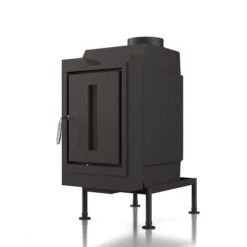 Kachelofeneinsatz Brunner HKD 6.1 Drehtür Gusstür 9 KW -Brunner Verkäufe SET208599 Right 900x900