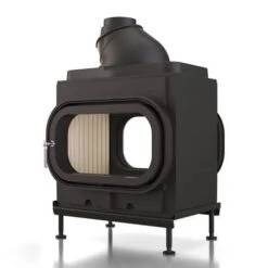 Kachelofeneinsatz Brunner HKD 8 Tunnel Drehtür/Drehtür Flachglas 9 KW -Brunner Verkäufe SET212703 Right 900x900