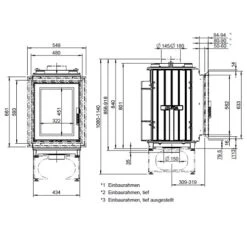 Kachelofeneinsatz Leda Turma H85 14/15 KW -Brunner Verkäufe TURMA H80JnmVDwe73Fa6Y 900x900