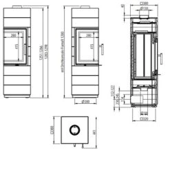 Kaminofen Leda Corna ES 6 KW -Brunner Verkäufe corna es links oben 900x900