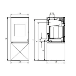 Kaminofen Wodtke Hot Box 2000 | 7 KW Raumluftunabhängig -Brunner Verkäufe hot box 2000 tech 900x900